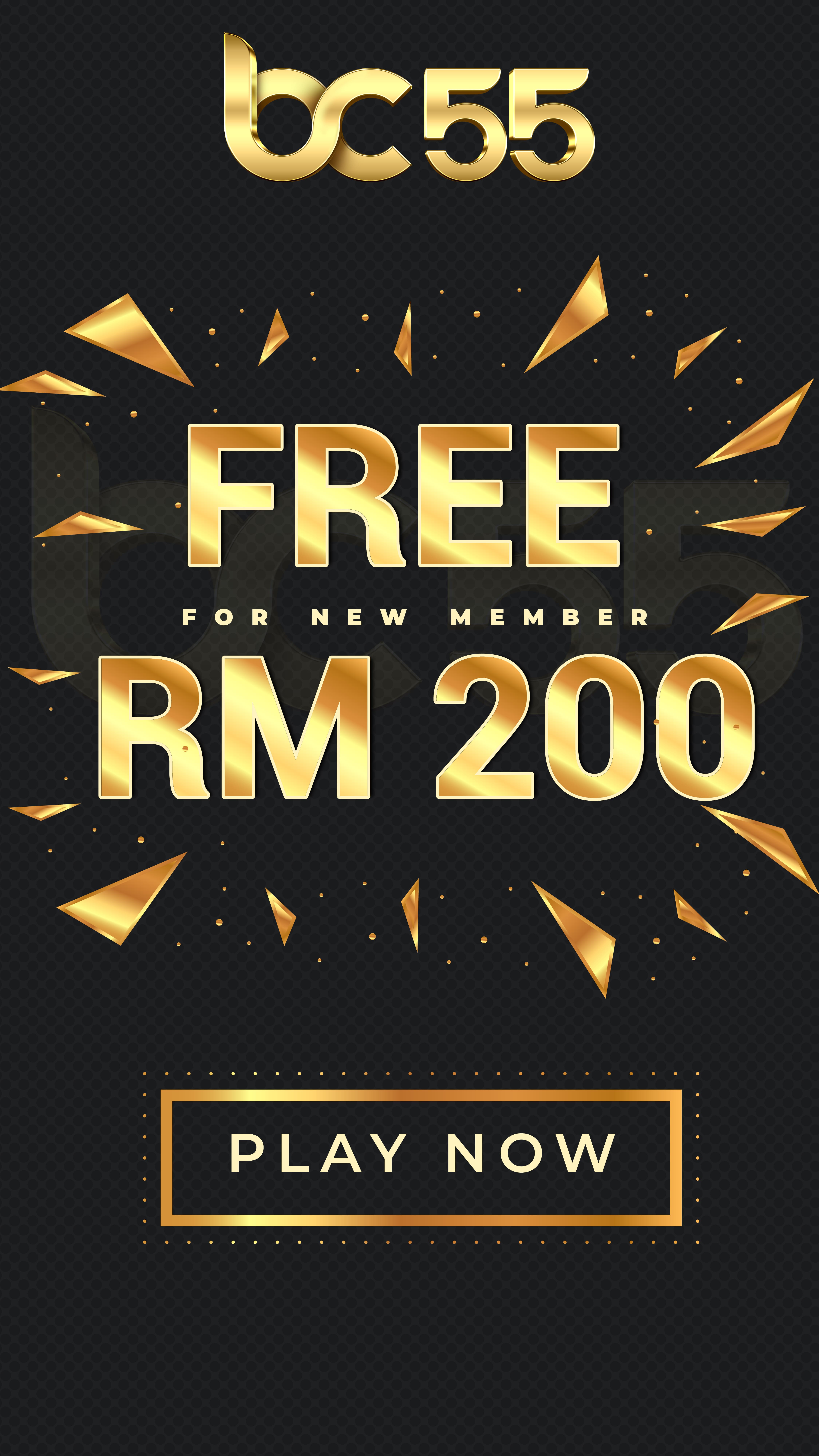 BC55 Free RM200 untuk Ahli Baru Malaysia