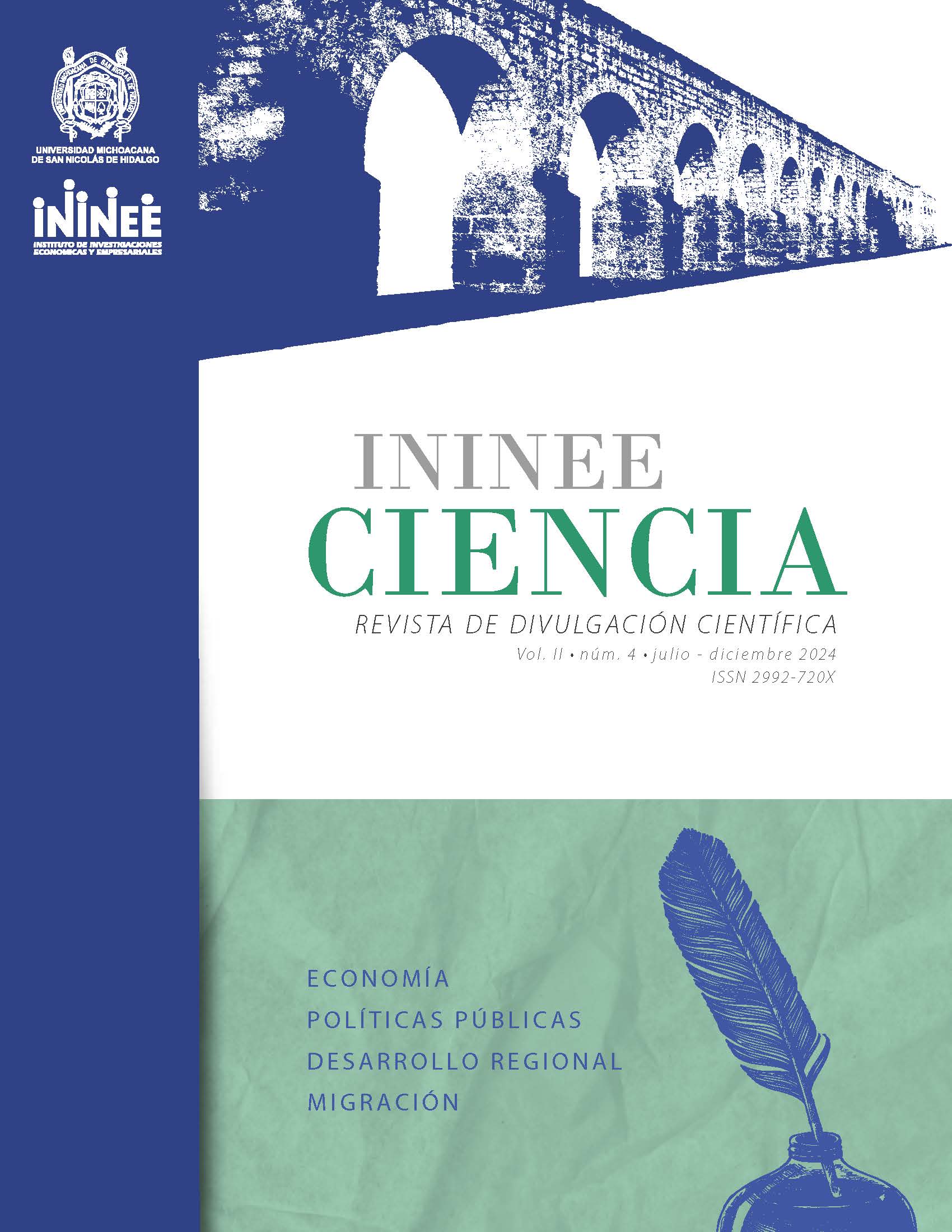 Portada de la Revista de Divulgación Científica ININEE CIENCIA Vol. II Núm. 4 Julio - Diciembre 2024